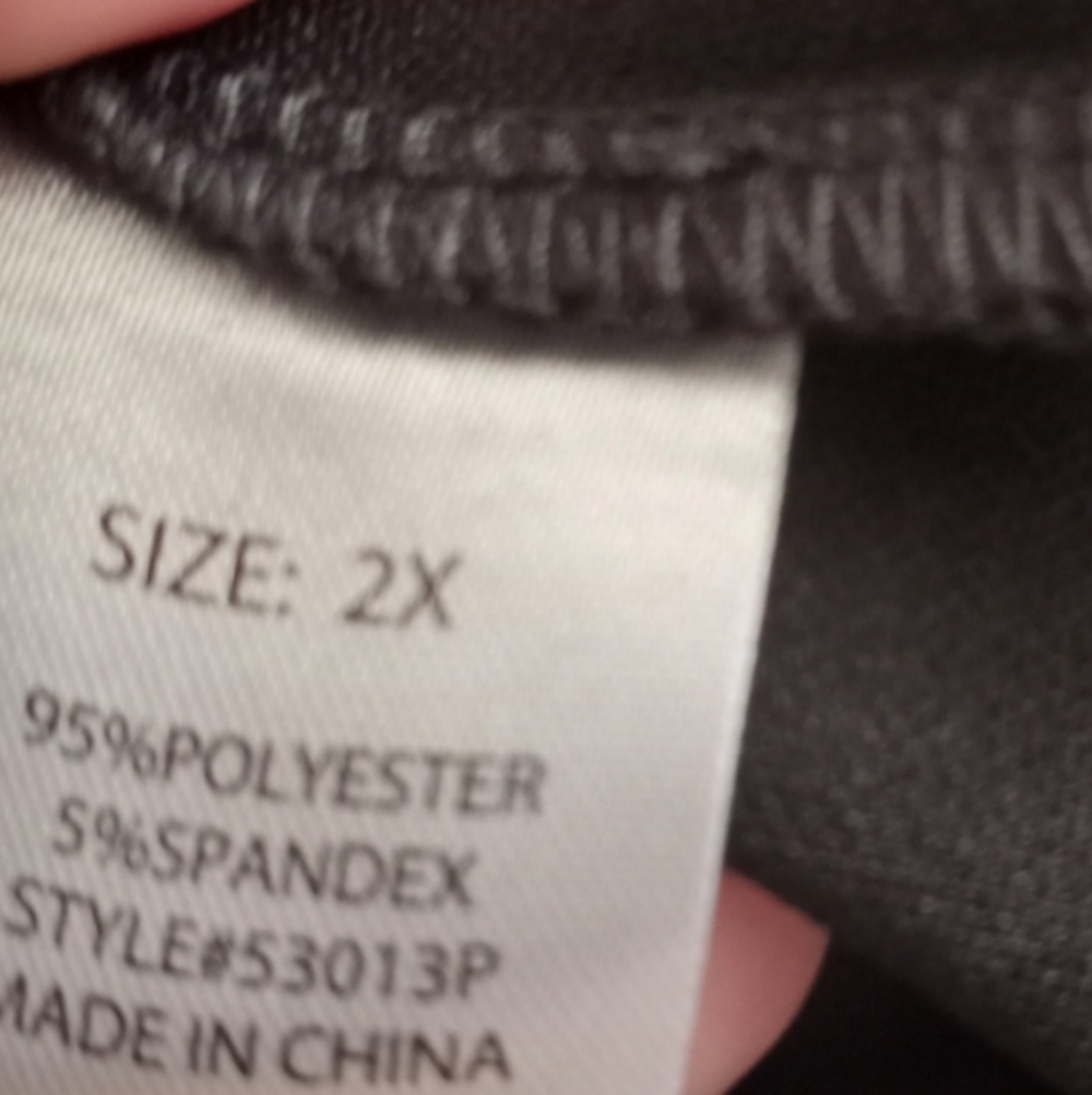 Fashion Nova Black Wide-Leg Trousers Sz.2X EUC. - Picture 6 of 6